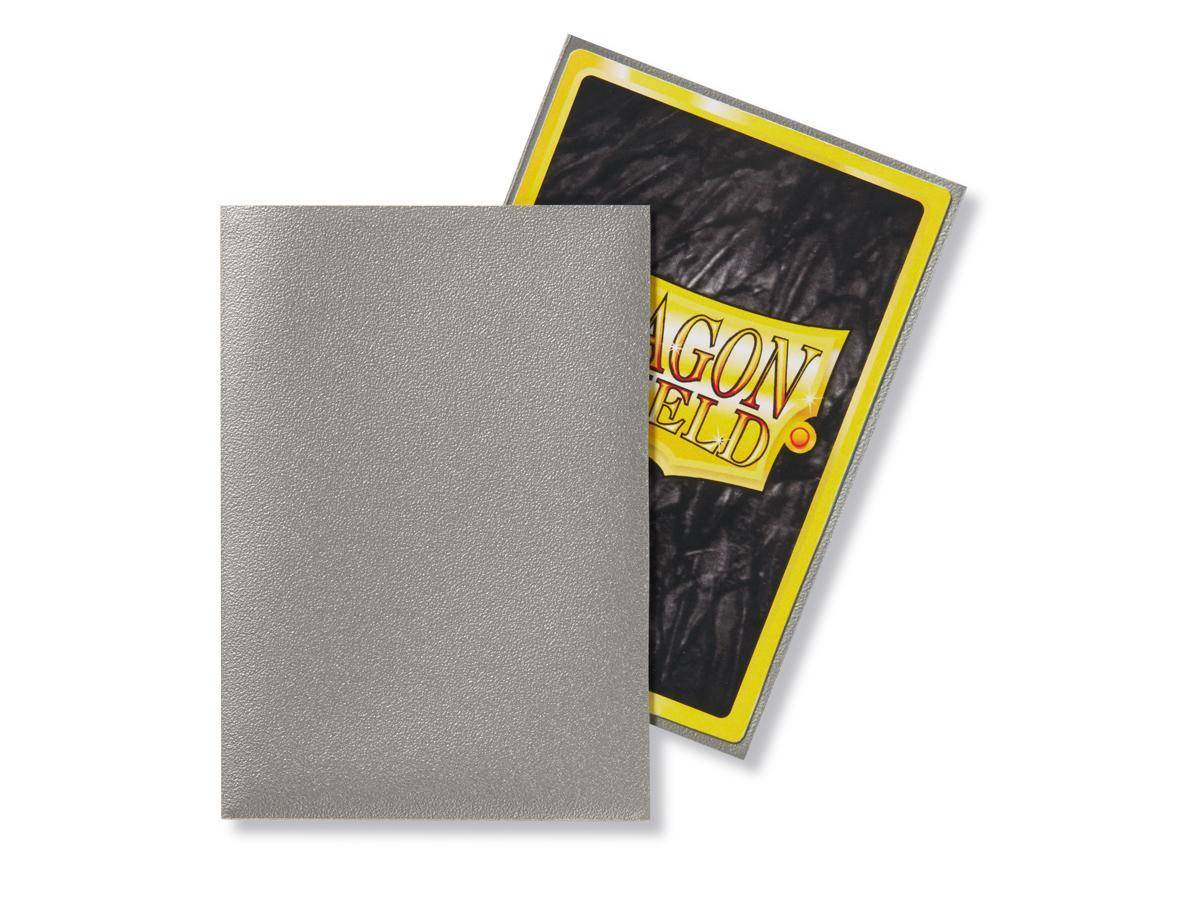Dragon Shield - Kartenhüllen Japanische Größe - Silber Matt - 60 Stk