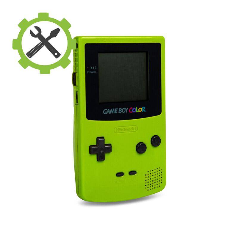 Game Boy Color Reparatur - Innenreinigung + Alle Silikon-Pads tauschen + Display Scheibe tauschen (nicht Display)