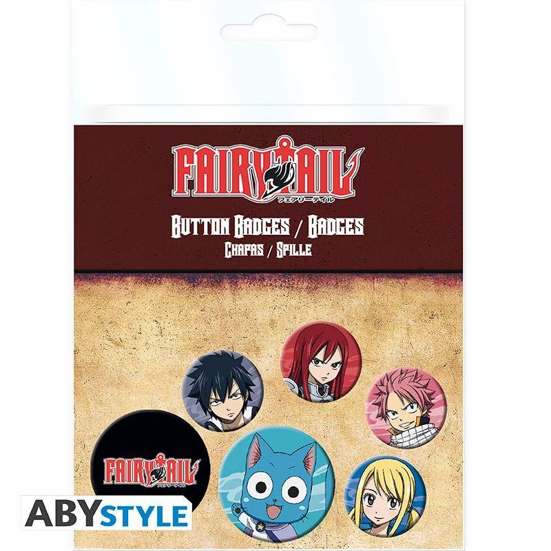 Fairy Tail - Button Set Charaktere