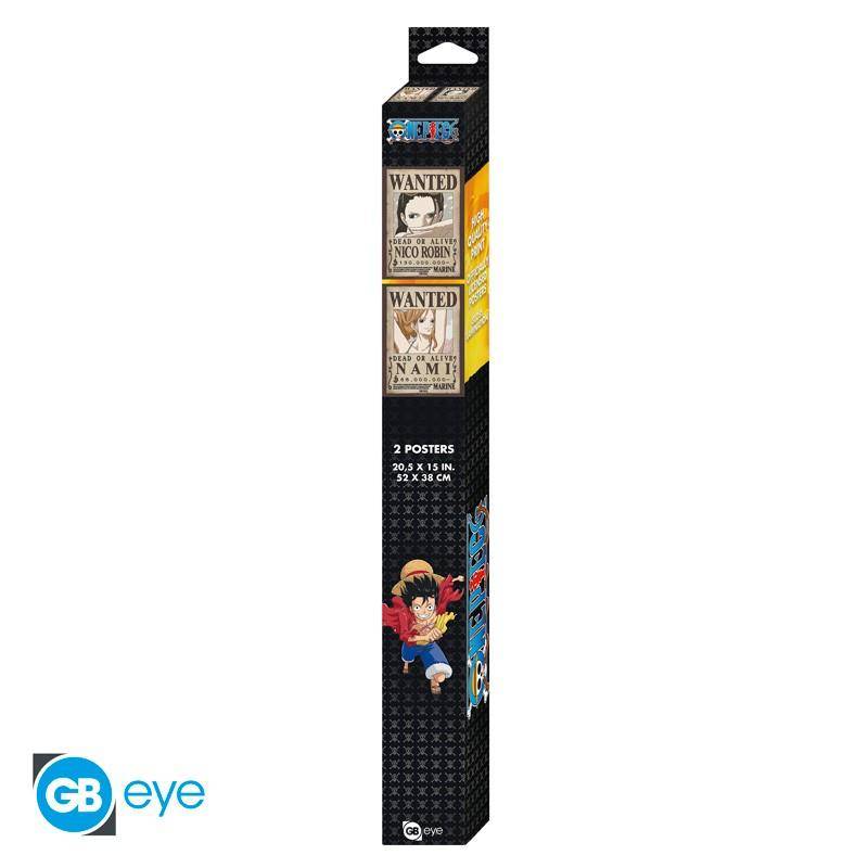 One Piece - Poster Doppelpack Wanted Nami & Robin - 52 x 38 cm