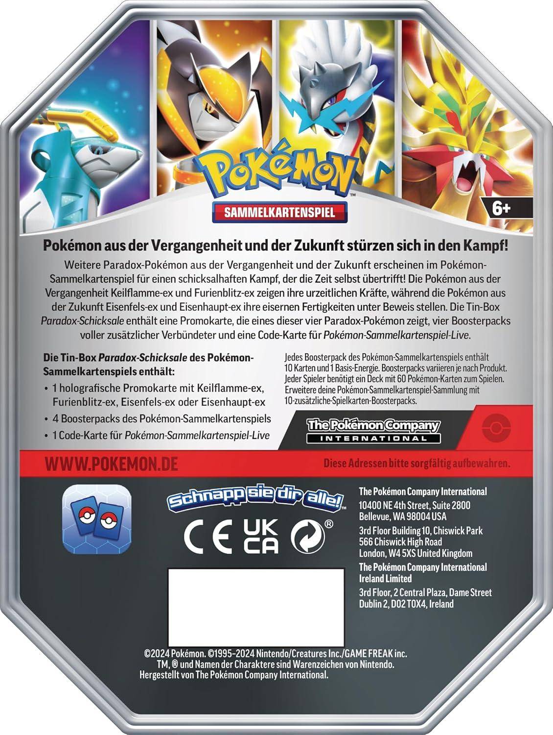 Pokémon - Tin Box Keilflamme EX - DE