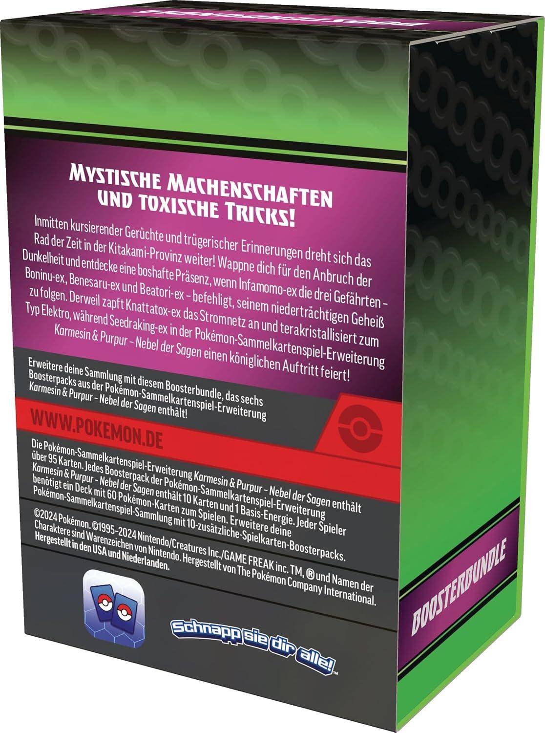Pokémon - Booster Bundle Karmesin & Purpur: Nebel der Sagen - DE