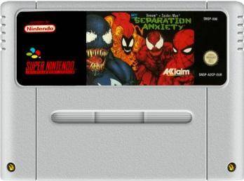 SNES - Venom Spider Man Separation Anxiety - Nur Modul (Gebraucht)