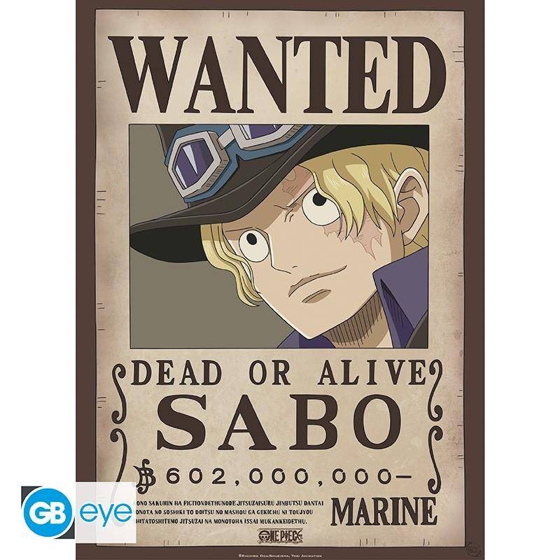 One Piece - Poster Doppelpack Wanted Sabo & Ace - 52 x 38 cm