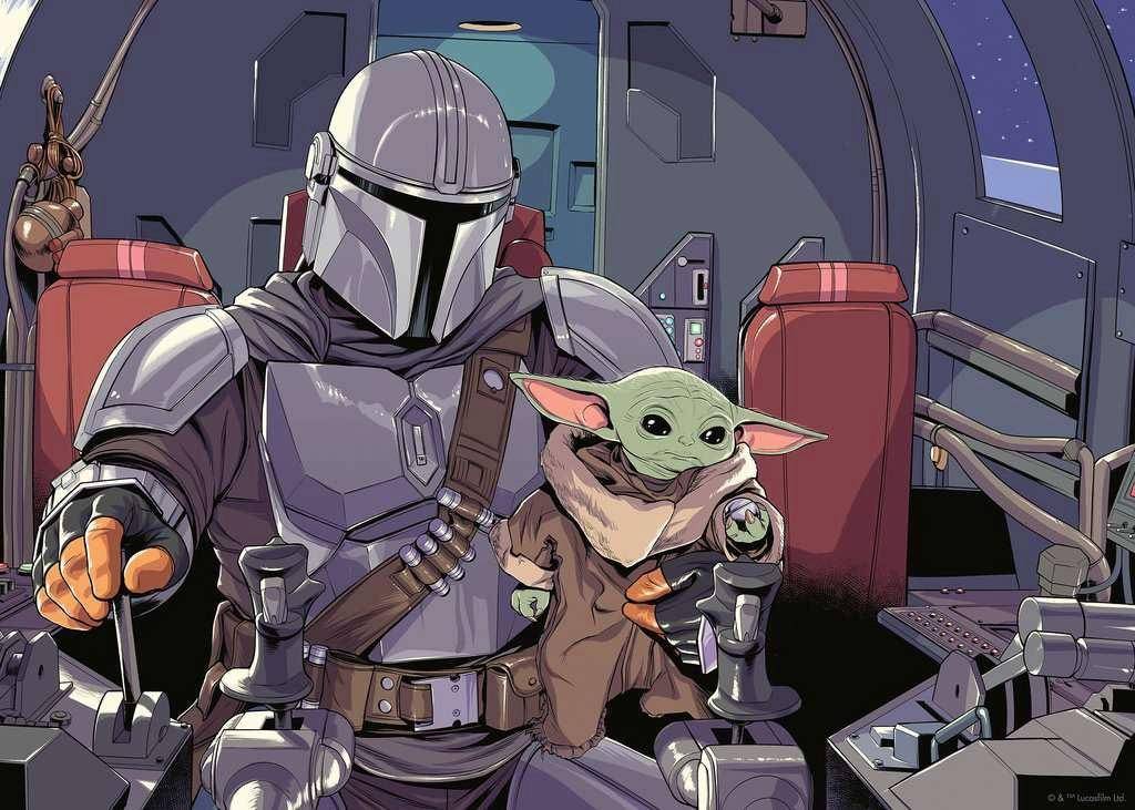 Star Wars - Puzzle The Mandalorian Cartoon (1000 Teile)