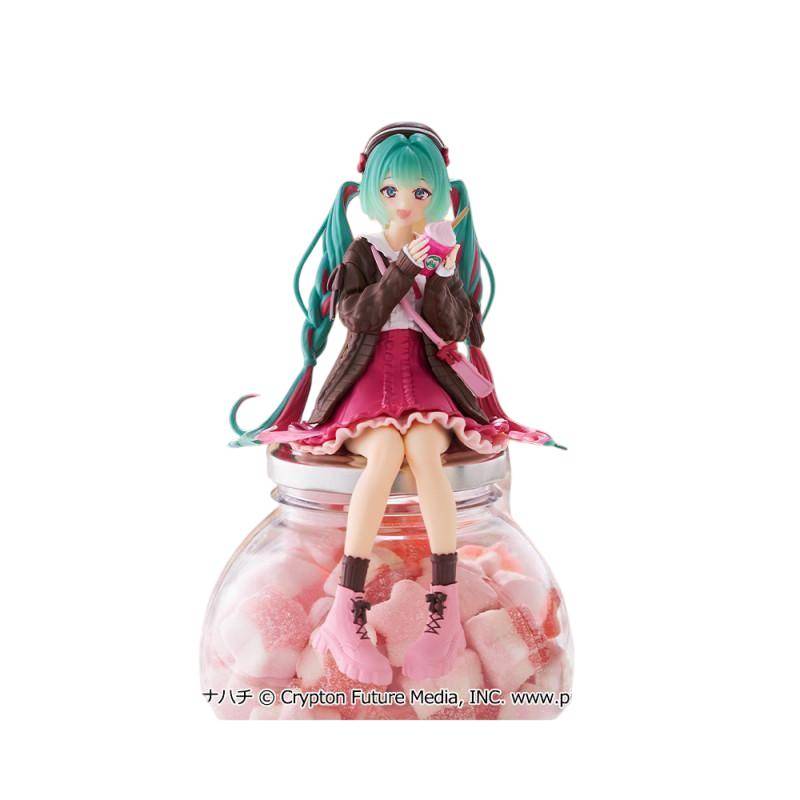 Hatsune Miku - Noodle Stopper Statue Autumn Date Pink - 14 cm - JPN