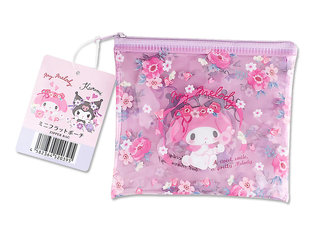 Sanrio - Kosmetiktasche My Melody & Kuromi Blüten - 140 x 120 mm - JPN