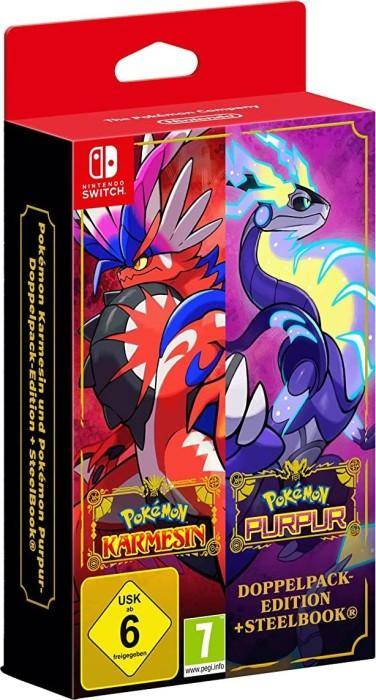 Switch - Pokemon Karmesin Pokemon Purpur Doppelpack Edition und - Steelbook Version (Gebraucht)