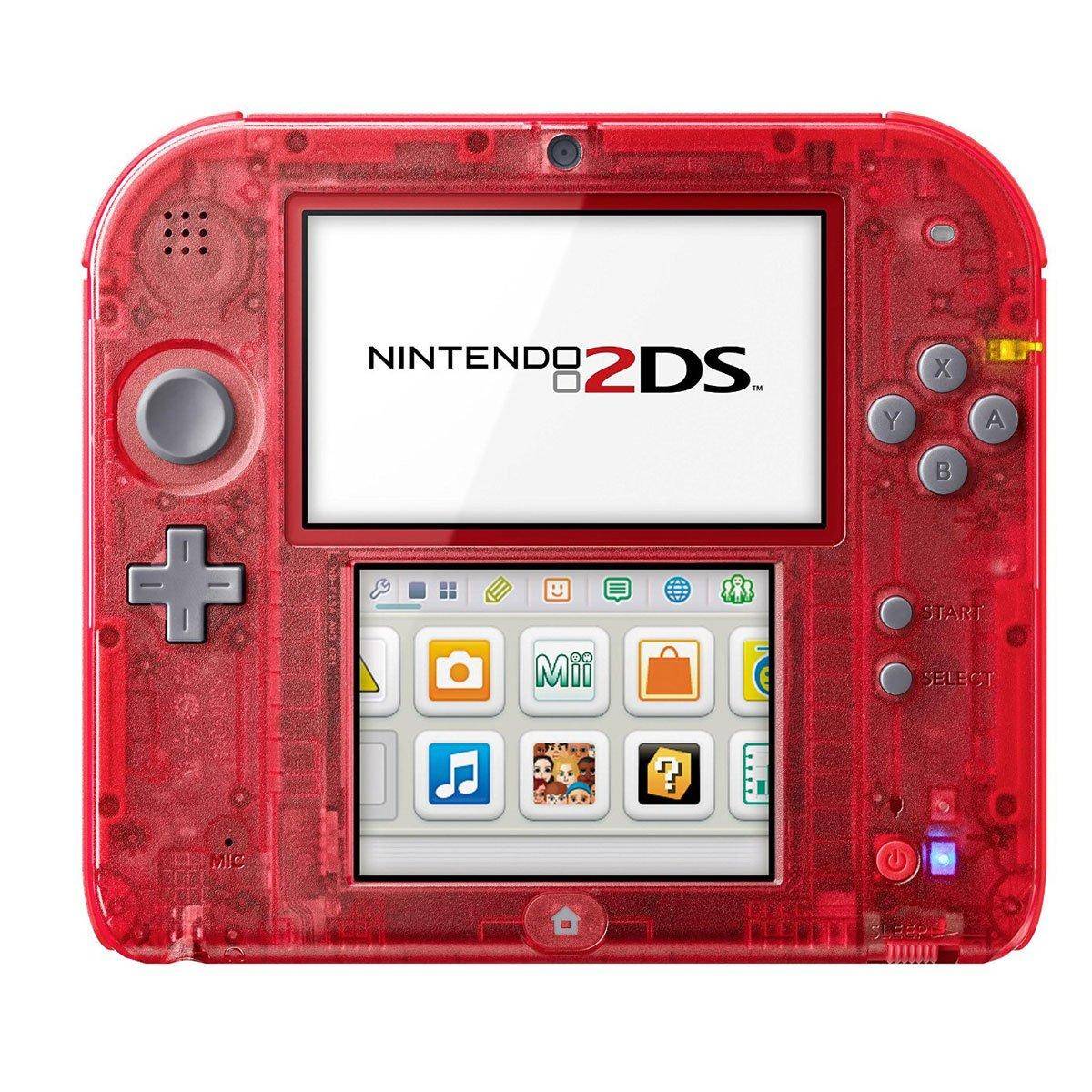 2DS - Konsole - Rot Transparent (Gebraucht)