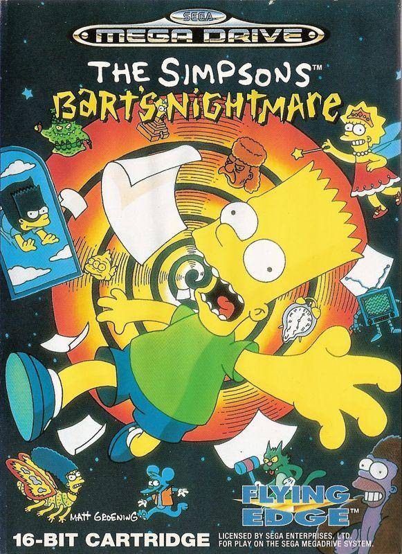 SMD - The Simpsons Barts Nightmare (Gebraucht)