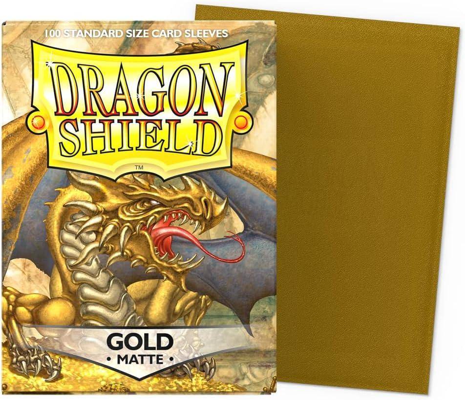 Dragon Shield - Kartenhüllen Standard Größe - Gold Matt - 100 Stk