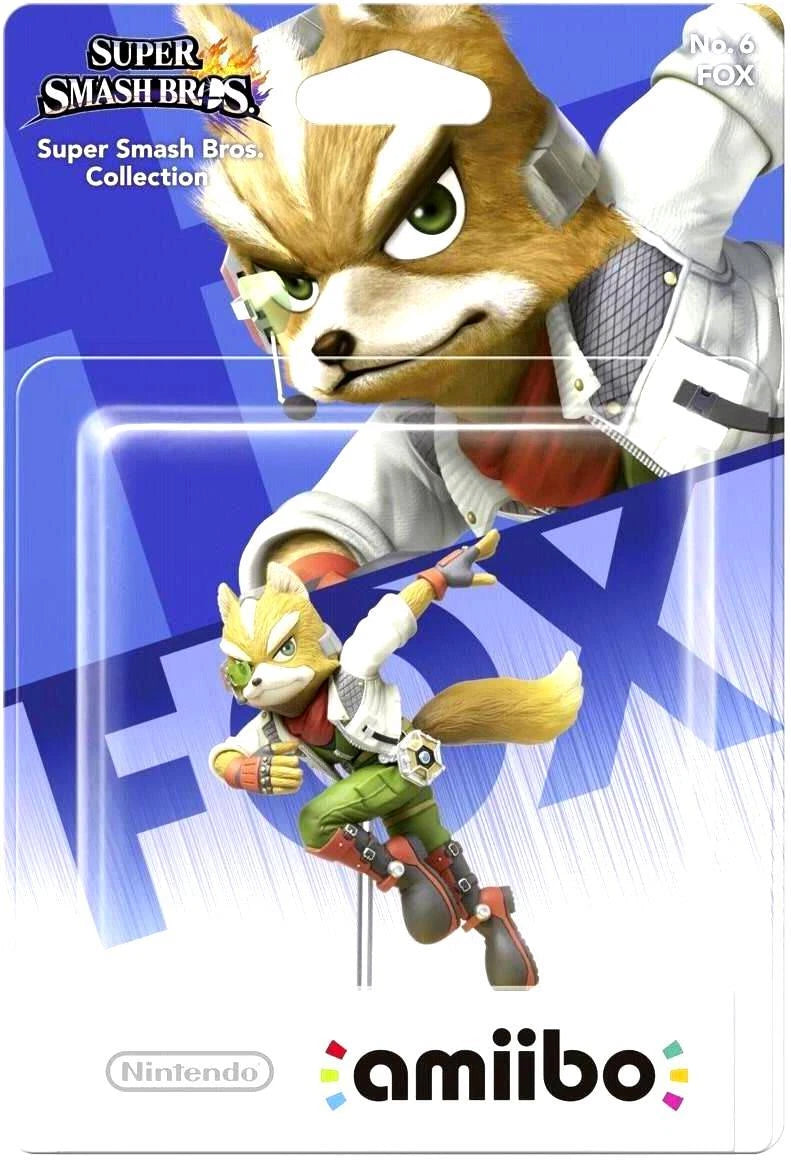Amiibo - Super Smash Bros. Collection No.6 Fox - Mit OVP (Sealed)