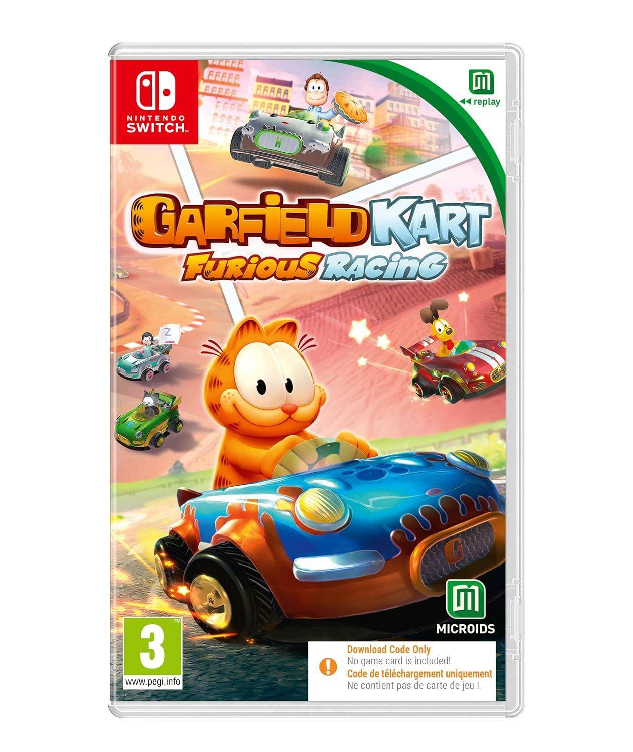 Switch - Garfield Kart Furious Racing - Code In Box (Sealed)