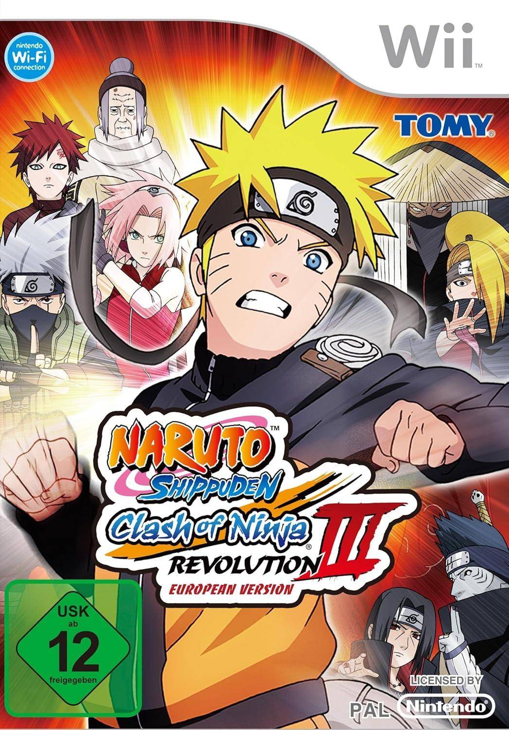 Wii - Naruto Shippuden Clash Of Ninja Revolution 3 European Version (Gebraucht)