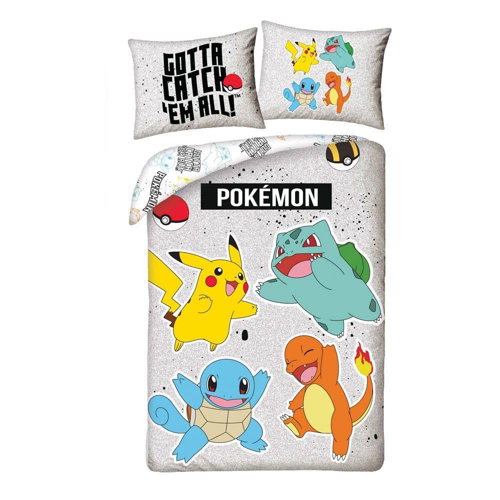 Pokémon - Bettwäsche Set Starter 1. Generation Gotta Catch´em All - 140 x 200 cm / 70 x 90 cm