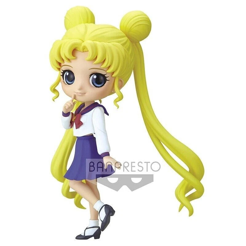 Sailor Moon - QPosket Minifigur Sailor Moon Schuluniform - 14 cm - JPN
