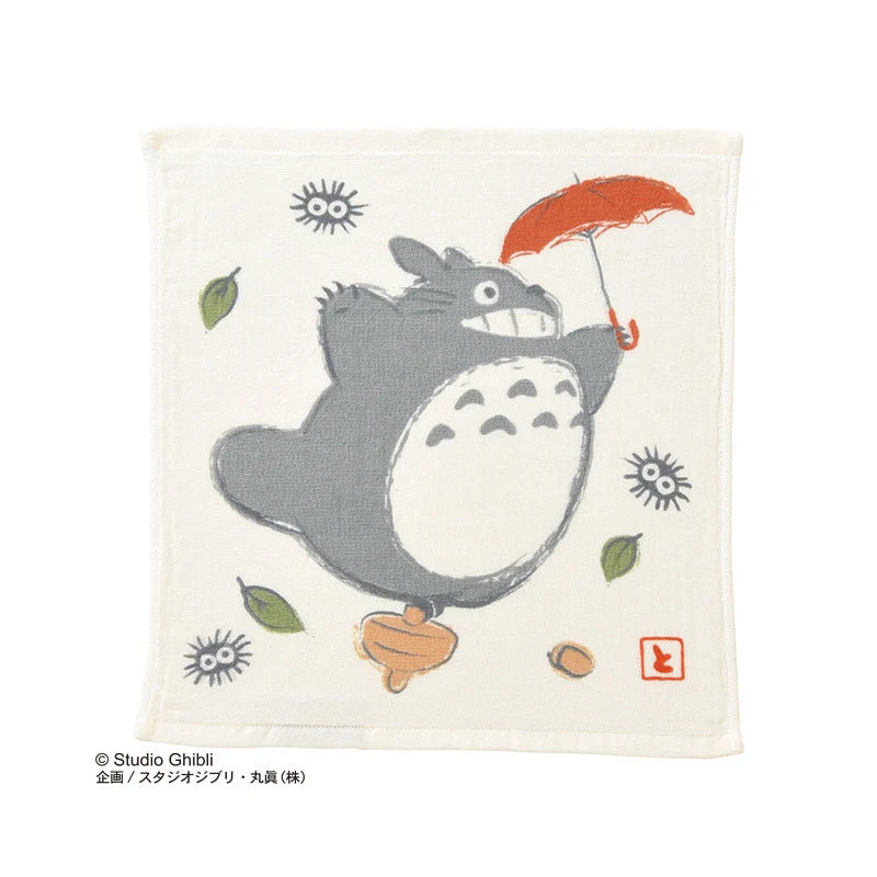 Studio Ghibli - Mini-Handtuch Mein Nachbar Totoro Regenschirm - 34 x 36 cm