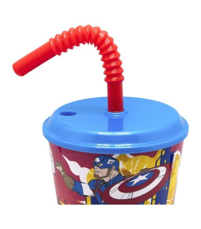 Marvel - Becher mit Strohhalm Avengers - 430 ml