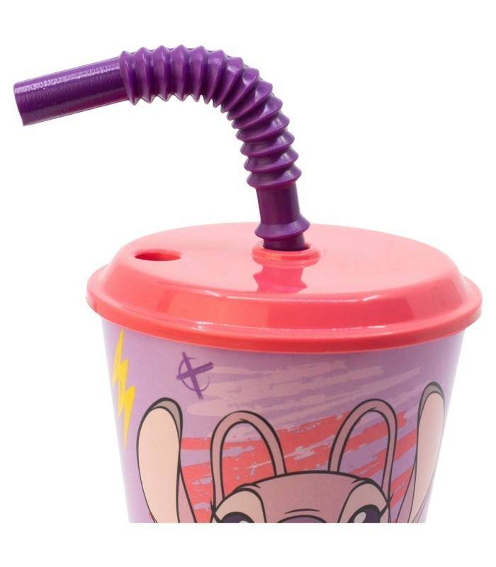 Disney - Becher mit Strohhalm Angel - 430 ml