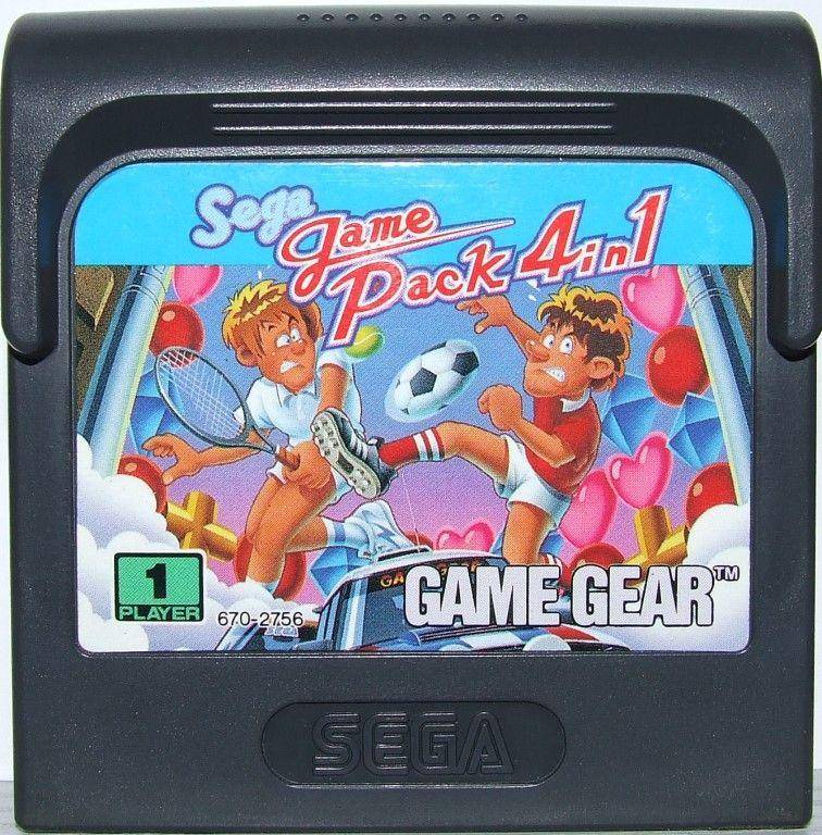 Sega Game Gear - Sega Game Pack 4 In 1 - Nur Modul (Gebraucht)
