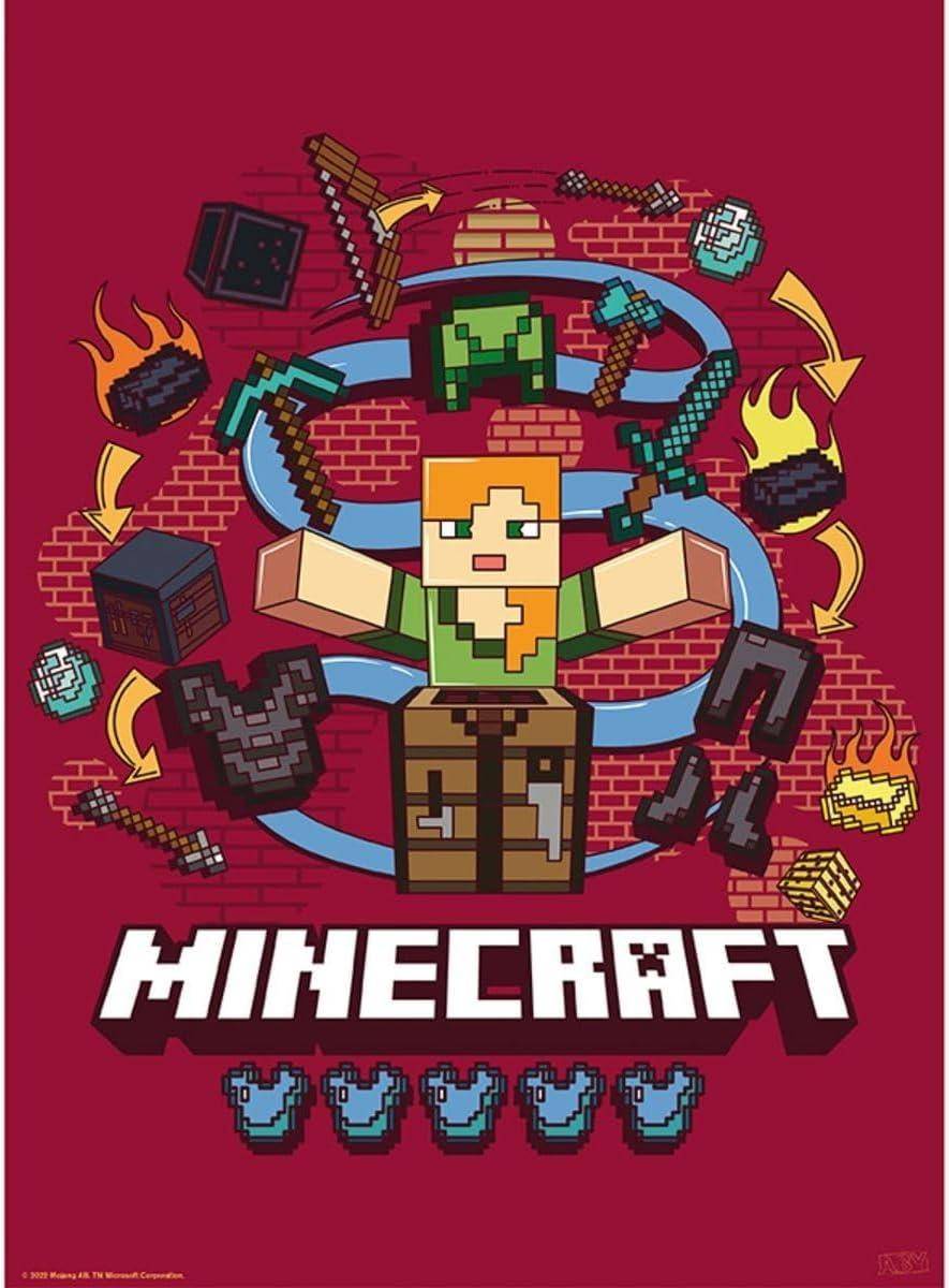 Minecraft - Poster Doppelpack Abenteuer - 52 x 38 cm