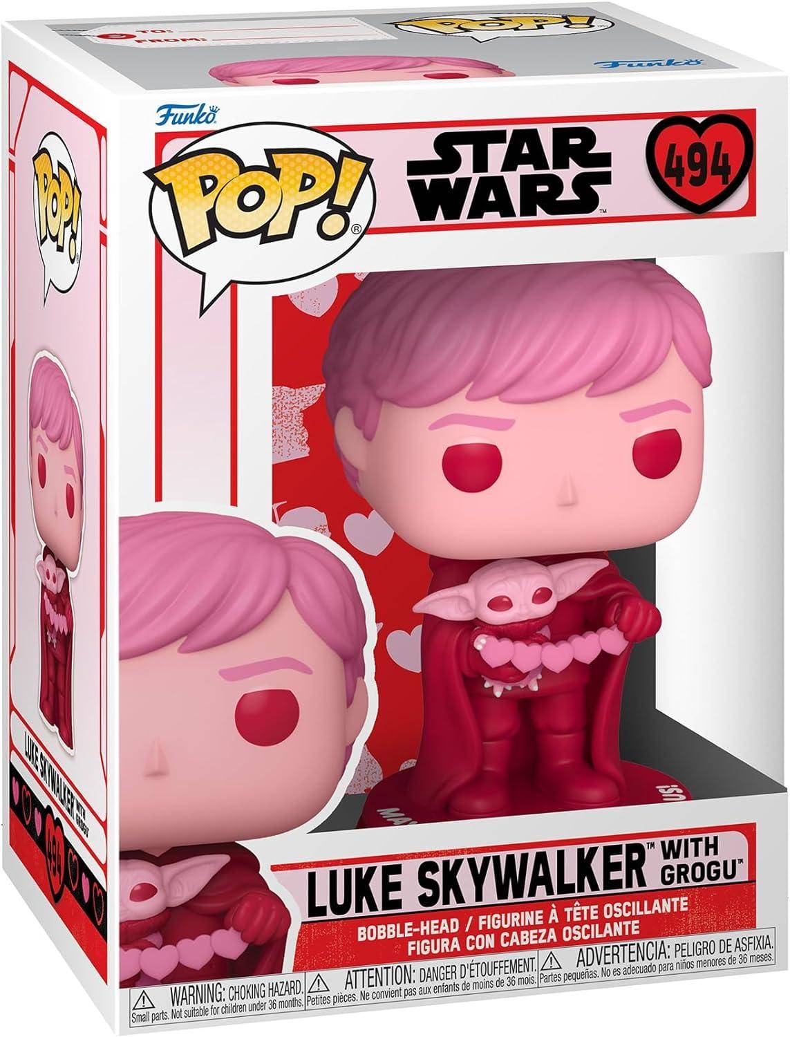 Star Wars - POP! Valentines Luke Skywalker mit Grogu - 494