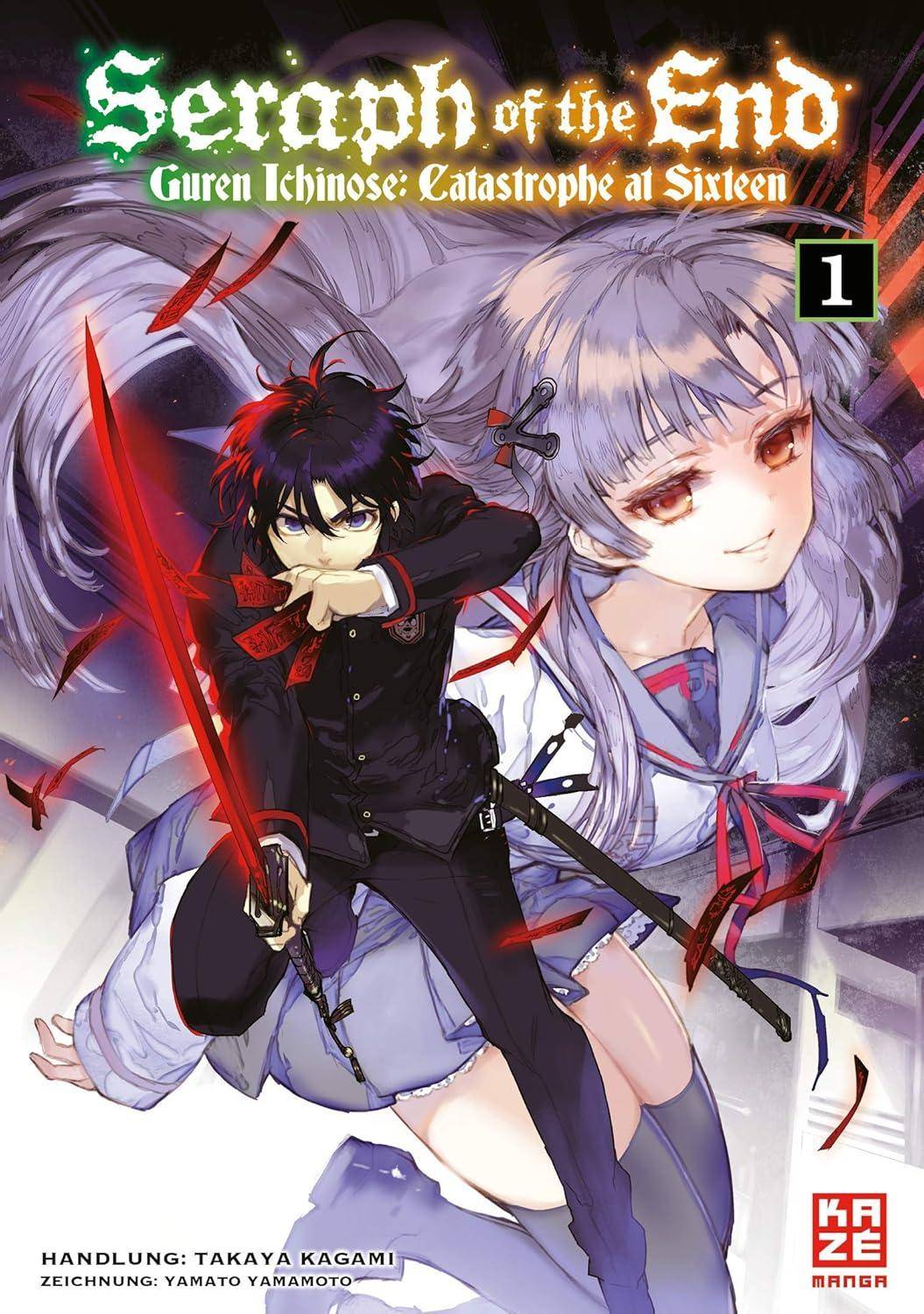 Seraph of the End - Guren Ichinose: Catastrophe at Sixteen - Light Novel - Band 1 (Gebraucht)