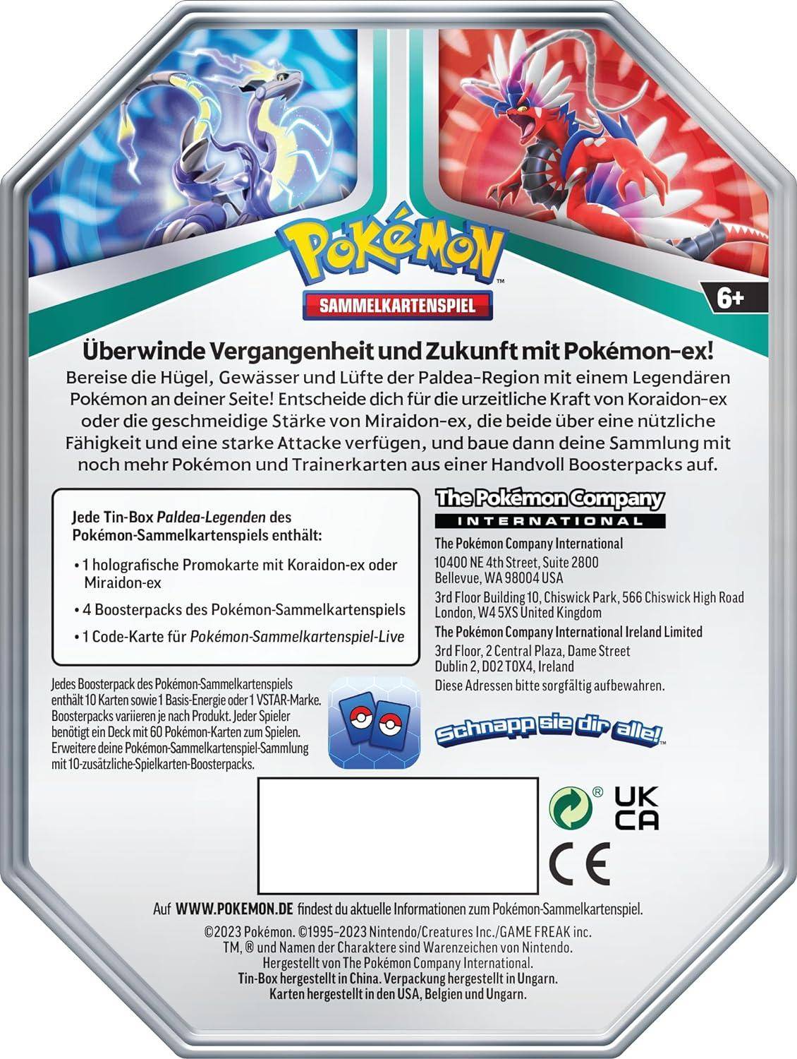 Pokémon - Tin Box Miraidon Ex - DE