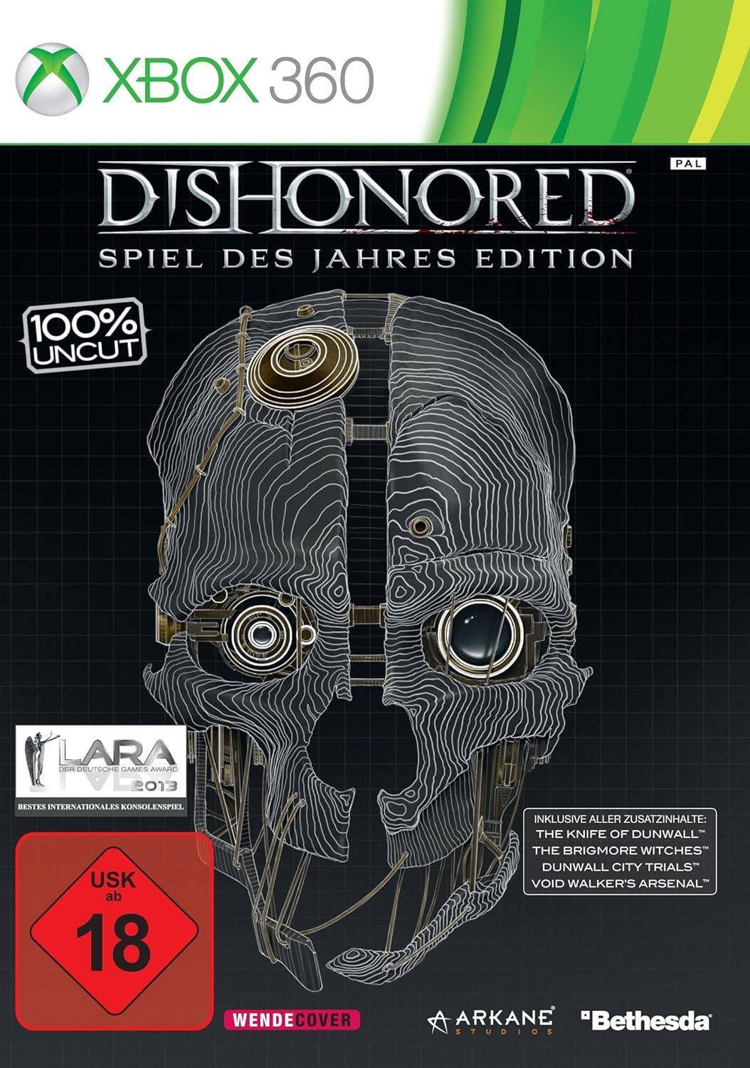 XBOX 360 - Dishonored Die Maske Des Zorns GOTY (Gebraucht)