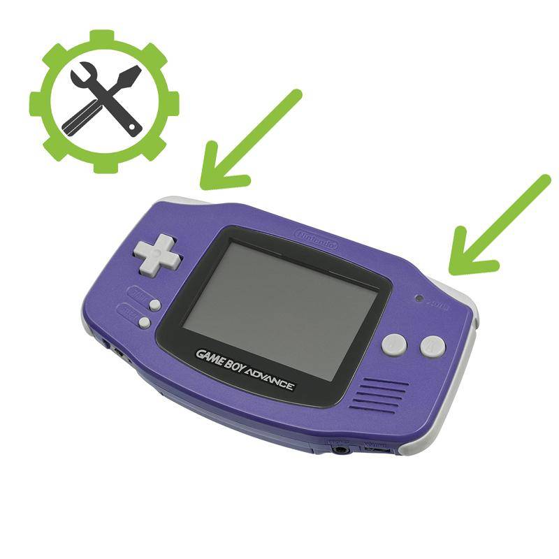 Game Boy Advance Reparatur - L + R-Taste tauschen !! NOCH NICHT ANBIETEN !!