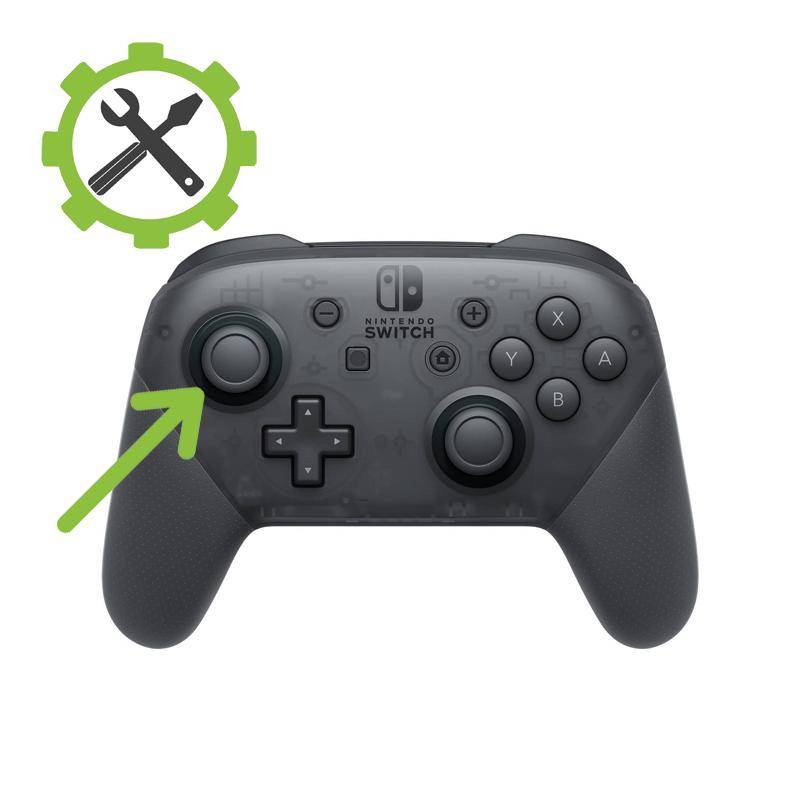 Nintendo Switch Reparatur - Original Pro Controller - Linken Stick tauschen