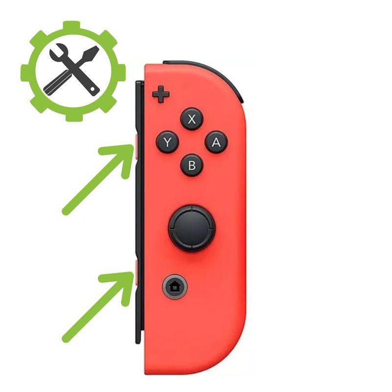 Nintendo Switch Reparatur - Original Rechter Joy-Con - SL + SR-Taste tauschen