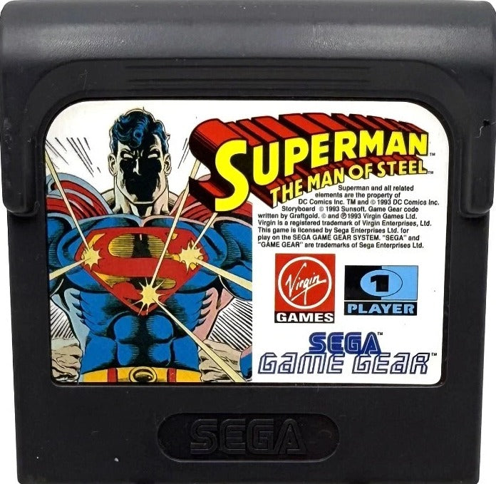 Sega Game Gear - Superman The Man Of Steel - Nur Modul (Gebraucht)