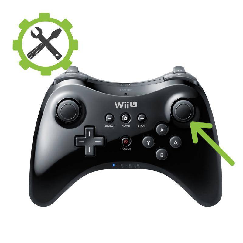 Wii U Reparatur - Original Pro Controller - Rechten Stick Drift richten