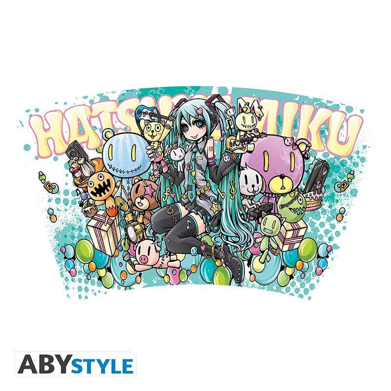 Hatsune Miku - Trinkbecher mit Strohhalm Miku Band - 470 ml