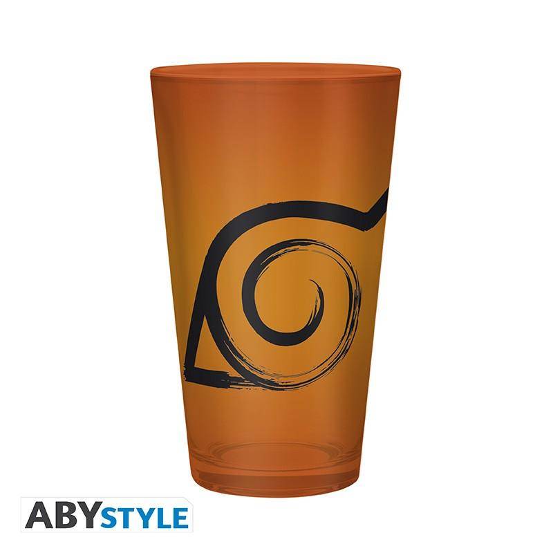 Naruto Shippuden - Geschenkset Konoha - Wärmewechsel Tasse, 3D Schlüsselanhänger & Glas