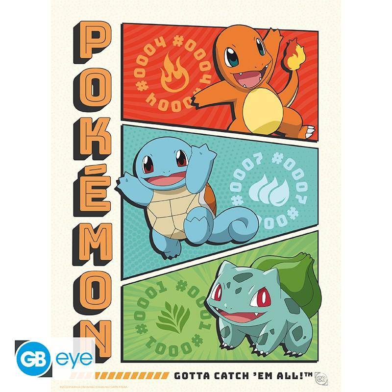 Pokémon - Poster Multipack Starter 21 x 29,7 cm