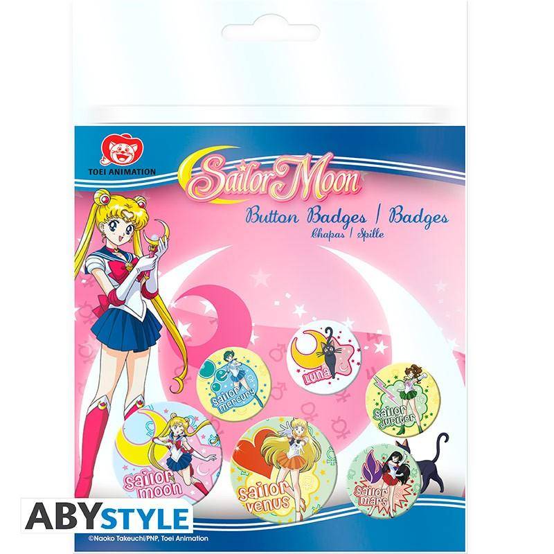 Sailor Moon - Button Set Sailor Kriegerinnen