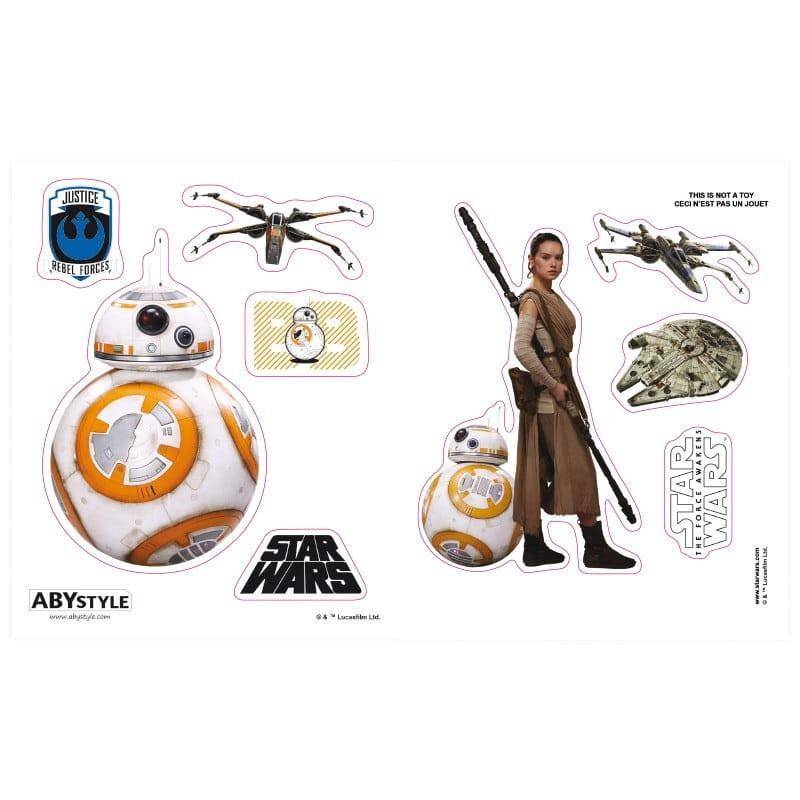 Star Wars - Geschenkset BB8 - Schlüsselanhänger, Tasse & Sticker