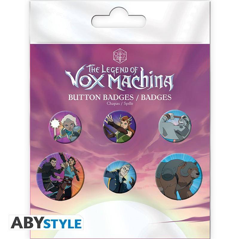 The Legend of Vox Machina - Button Set Charaktere