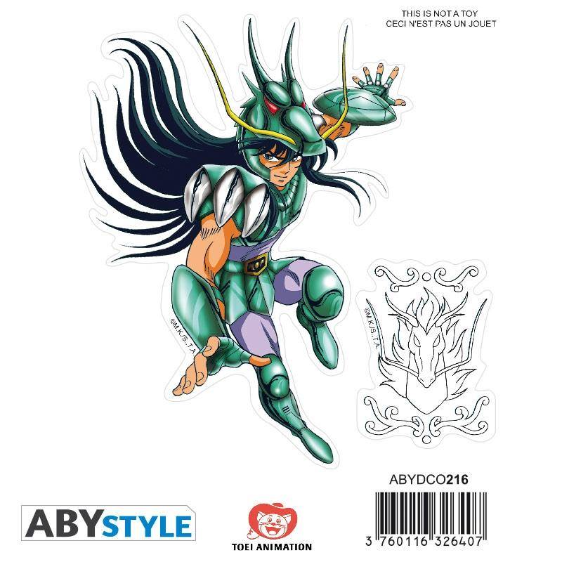 Saint Seiya - Sticker - 16x11cm/ 2 Bögen - Pegasus/Shiryu