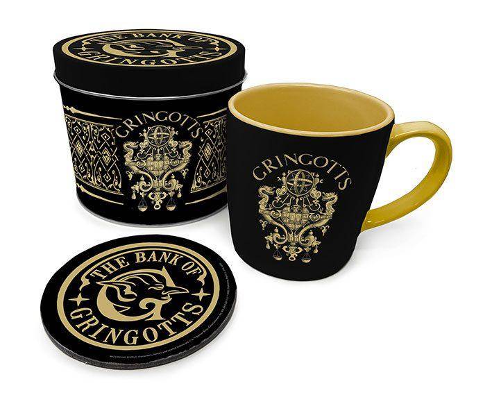 Harry Potter Tasse mit Untersetzer Gringotts