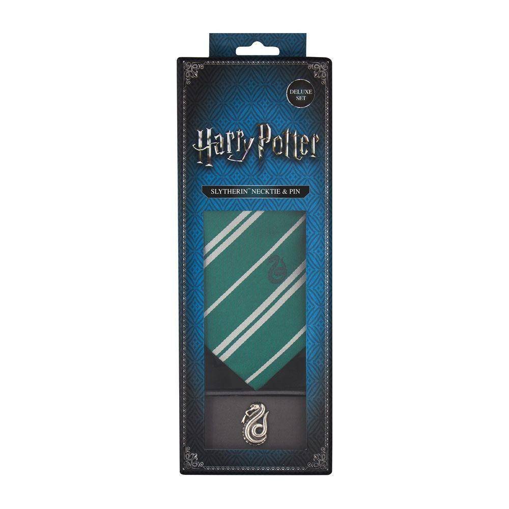 Harry Potter Krawatte & Ansteck-Pin Deluxe Box Slytherin