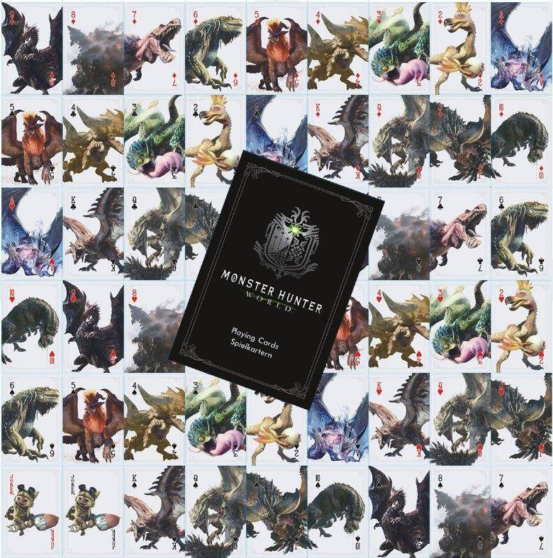 Monster Hunter World Spielkarten Monsters