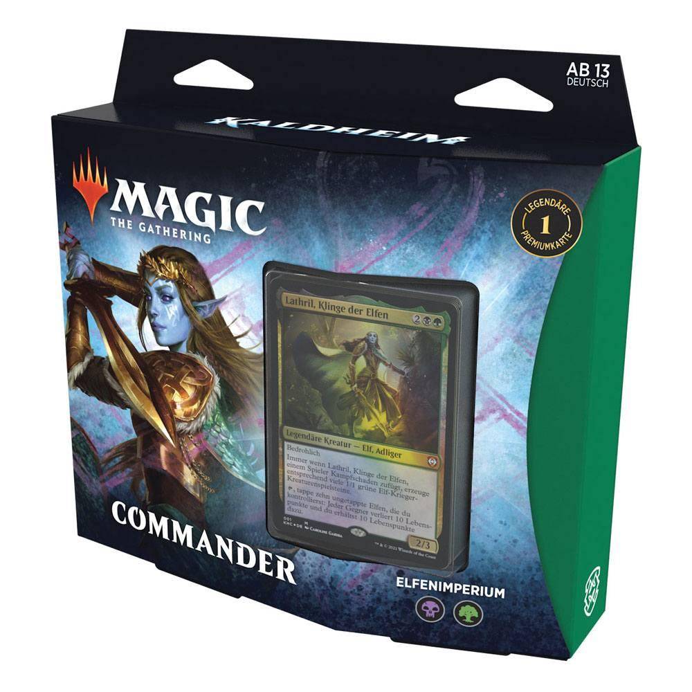 Magic the Gathering Kaldheim Commander-Decks Display deutsch