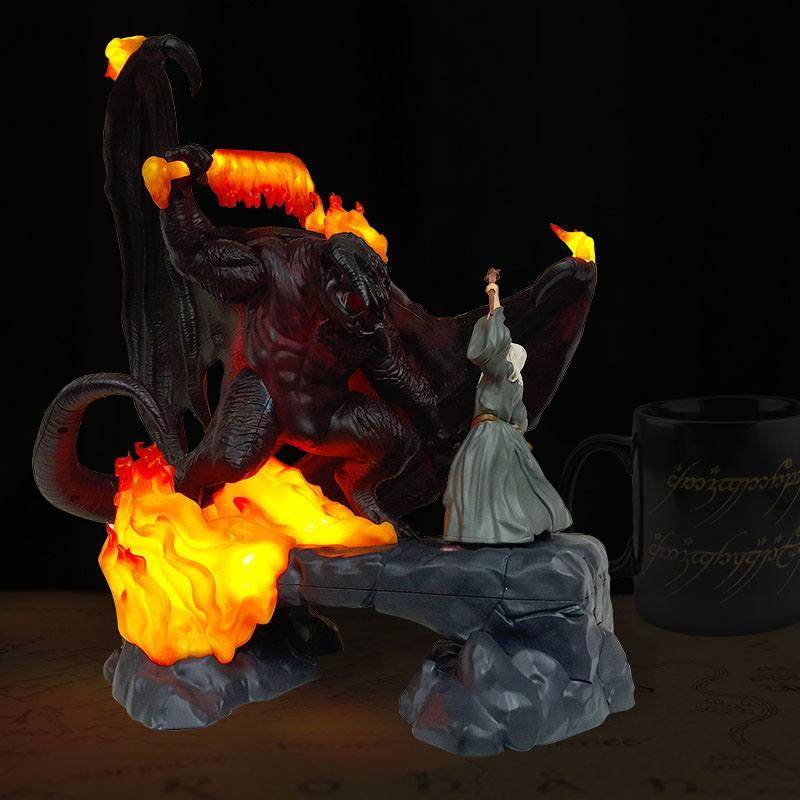 Herr der Ringe LED-USB-Lampe The Balrog Vs Gandalf 41 cm