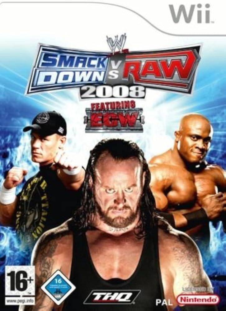 Wii - WWE Smack Down VS Raw 2008 Featuring ECW (Gebraucht)