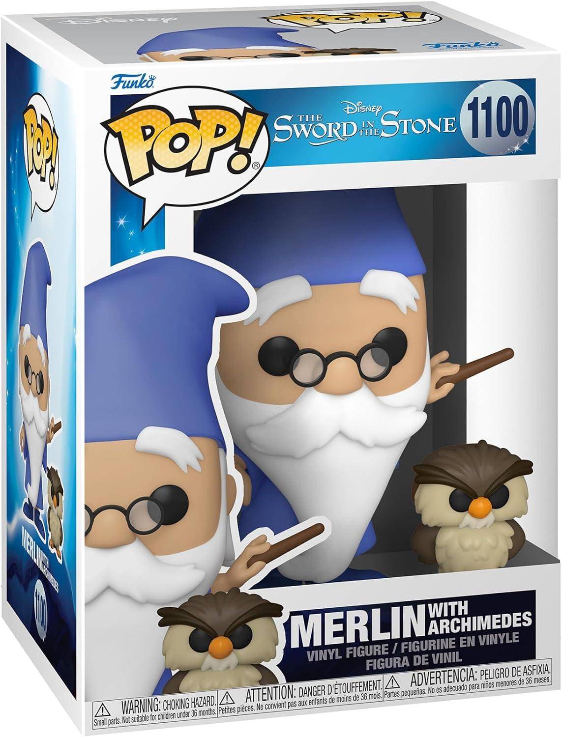 Dinsey - POP! Vinyl Figur Merlin & Archimedes 9 cm - 1100