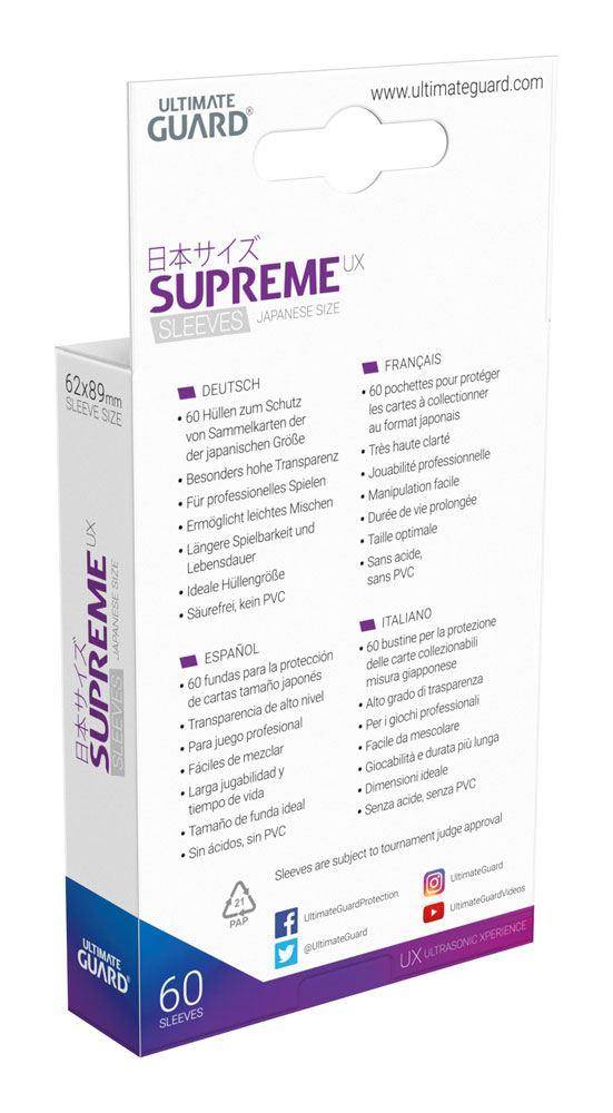 Ultimate Guard - Kartenhüllen Supreme UX Japanische Größe - Türkis (60)