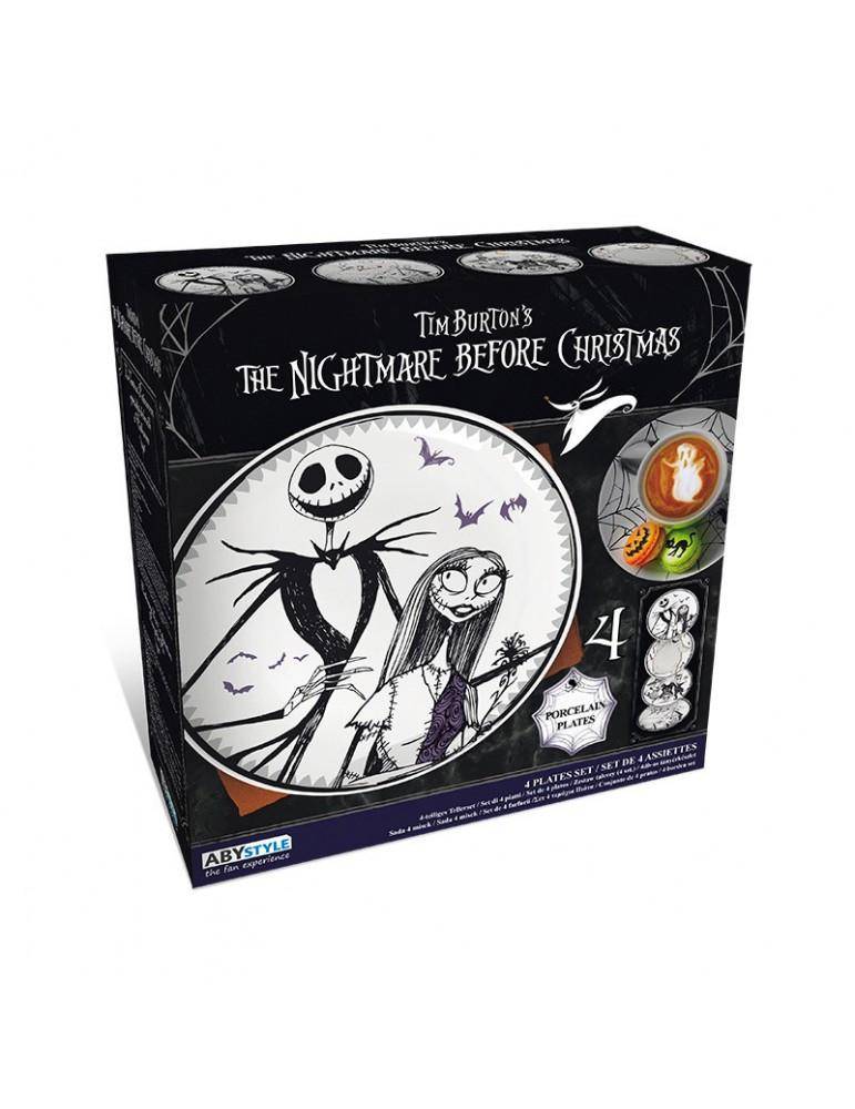 Nightmare Before Christmas - Teller 4er-Set Charaktere